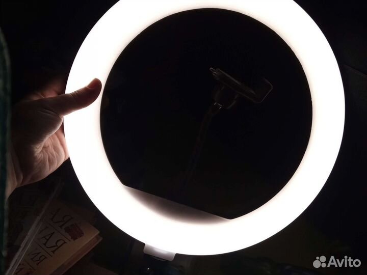 Кольцевая лампа со штативом бу