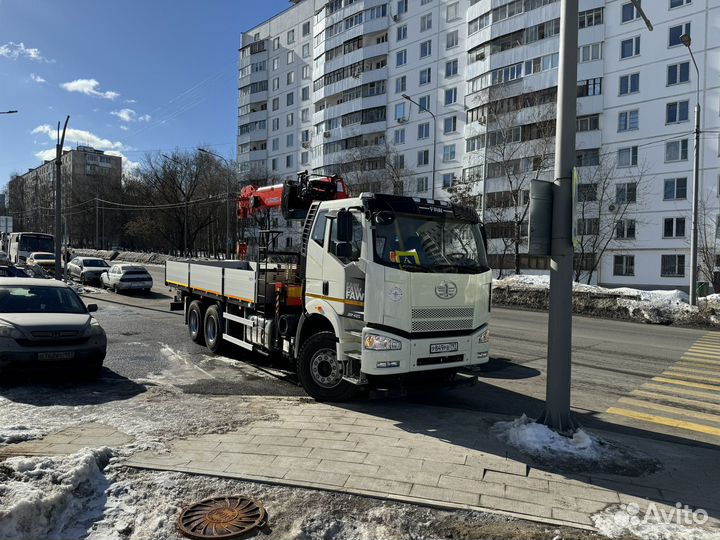 Аренда и услуги манипулятора, стрела 7.5 т, 22 м, борт 19 т, 7 м