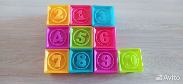 Развивающие игрушки, мягкие кубики