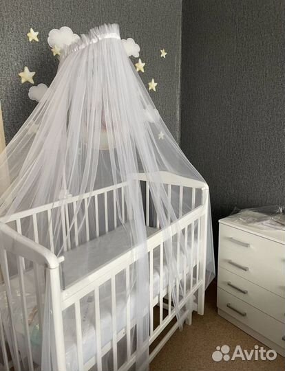 Балдахин с креплением в кроватку для новорожденных