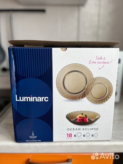 Набор посуды luminarc (тарелки 18шт, новый)