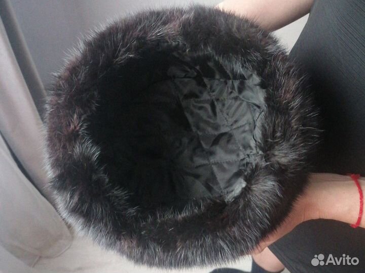 Норковая шапка мужская новая 58