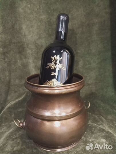 Старинное ведёрко под шампанское, вино, бронза