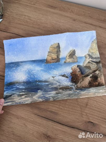 Рисунок картина акварель