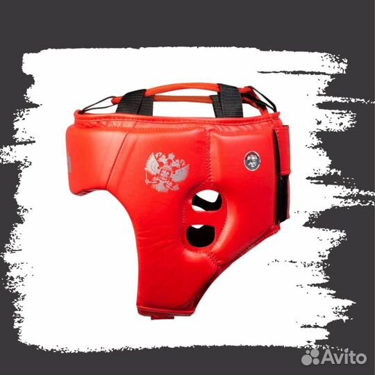 Шлем боксерский Clinch Olimp красный (M, S)