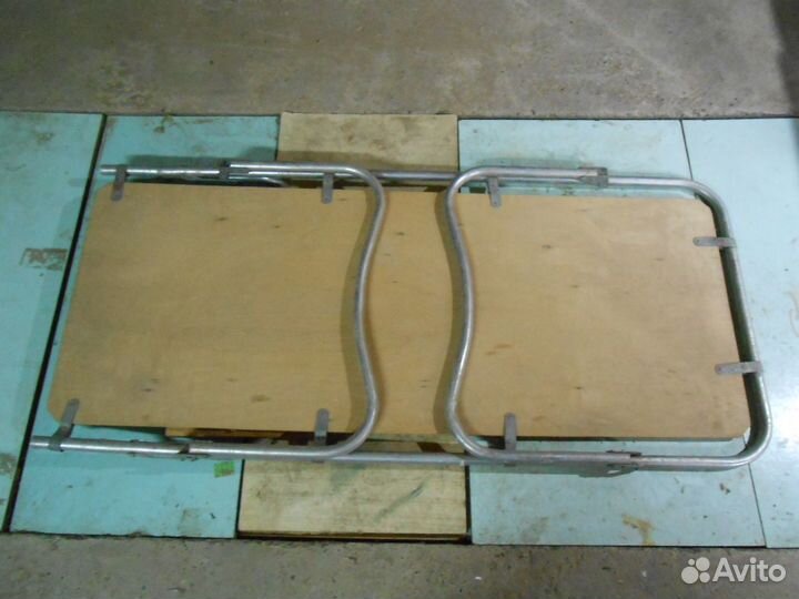 Раскладушка алюм СССР 10мм фанера 140х60х35 рабоч