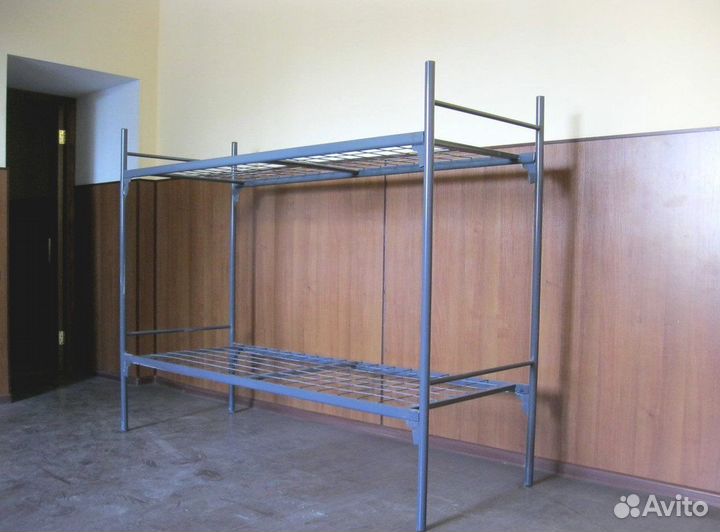 Двухъярусный металлический кровать для строителей