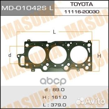 Прокладка ГБЦ toyota 1MZ-FE 1.30 мм MD01042SLH