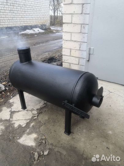 Печь буржуйка на дровах