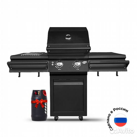 Гриль газовый B-Fire Bizon Premium Black 2