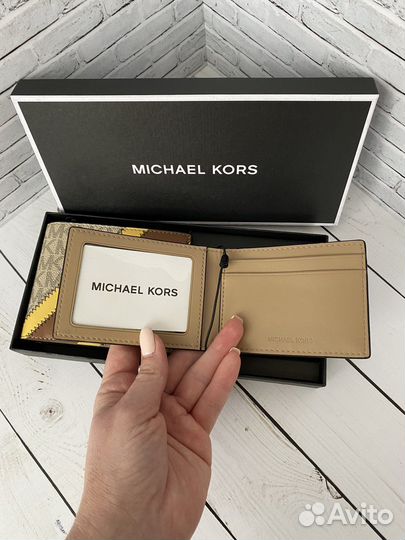 Кошелек+ кардхолдер Michael Kors мужской оригинал