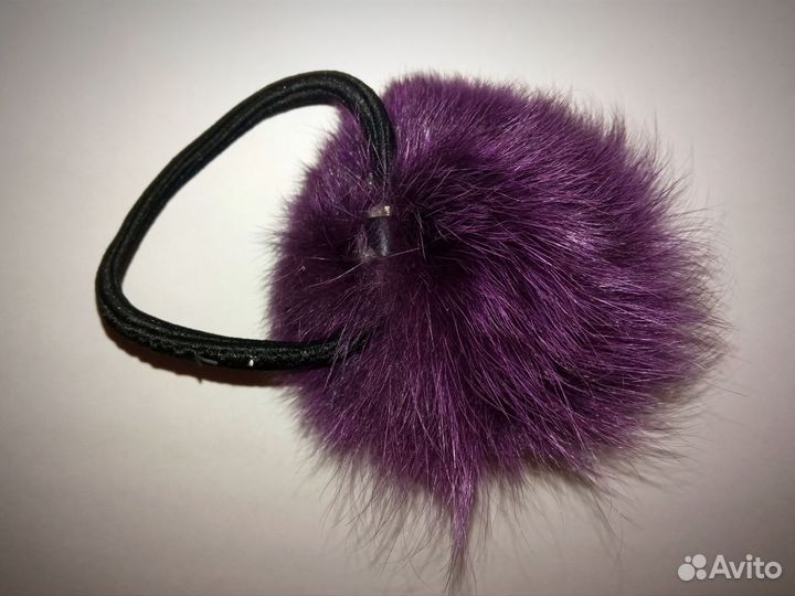 Меховая резинка для волос