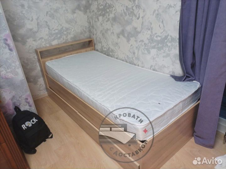 Кровать 90х200 с ящиками
