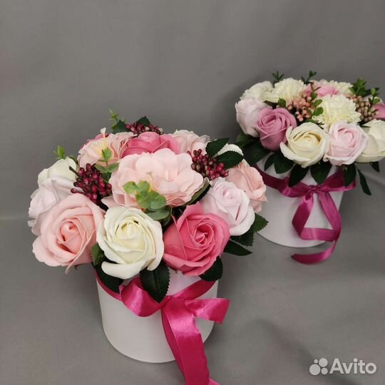 Букет из мыльных роз