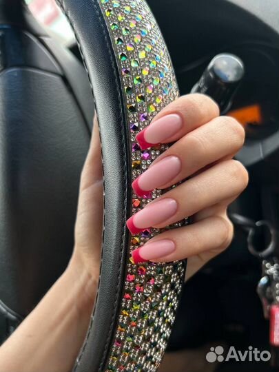 Наращивание ногтей, укрепление ногтей с дизайном