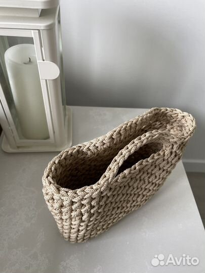 Сумка ручной работы вязаная