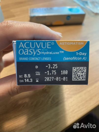 Линзы контактные acuvue oasys 1 day astigmatism