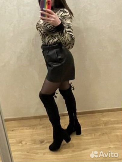 Шорты женские кожаные