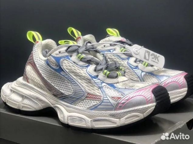 Balenciaga 3XL Sneaker Worn-Out - White Blue Red