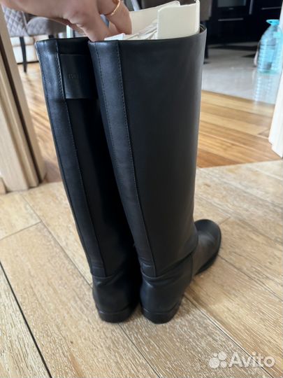 Сапоги кожаные женские