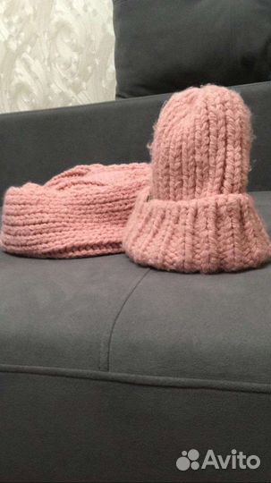 Комплект шапка и снуд