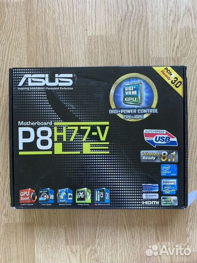 Материнская плата asus p8 h77-v LE