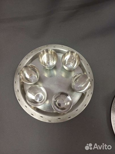 Коньячный набор Мельхиор СССР