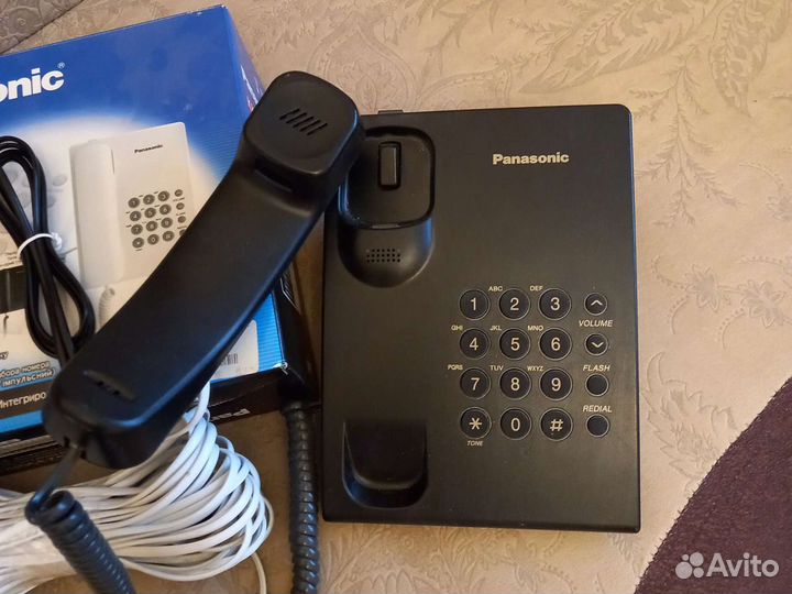 Телефон panasonic с кабелем