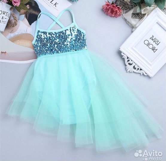 Новое платье для танцев детское