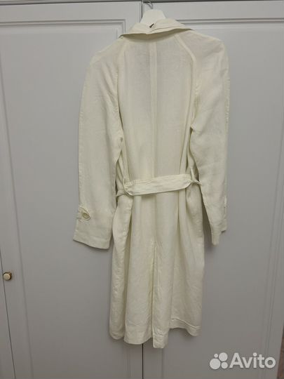 Massimo dutti тренч 100% лён