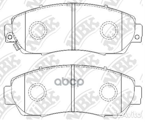 Колодки торм.пер. PN8802 NiBK