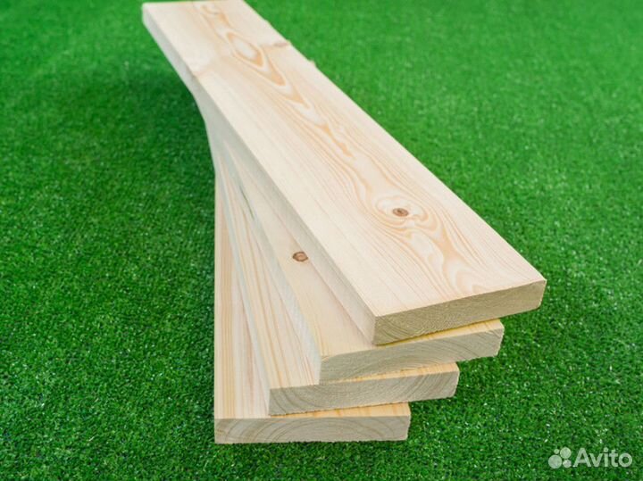 Доска строганая. Сорт: ав, Порода: Хвоя. Размеры: 45x195