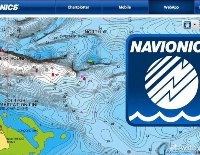 Карта глубин Navionics 52XG