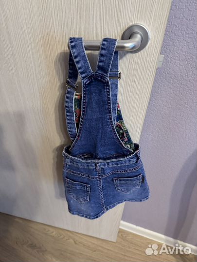 Джинсовый сарафан для девочки 98-104