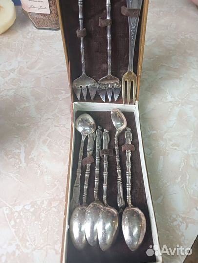 Отличный кофейный набор серебра