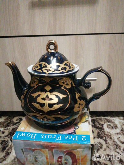 Блюдо стекло. Чайник Узбекистан. Ваза для конфет