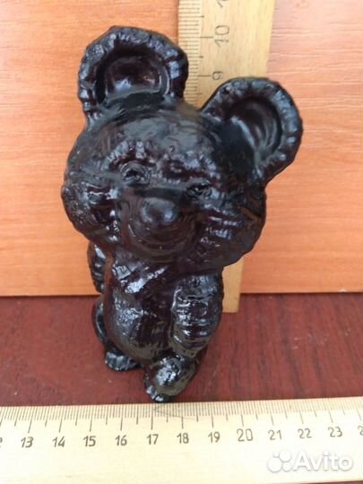 Статуэтка Мишка Олимпийский Металл СССР