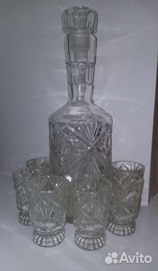 Графин с рюмками СССР