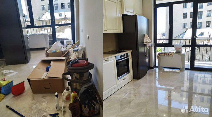 Уборка квартир, Уборка после ремонта,Клининг