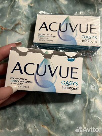 Контактные линзы acuvue oasys with Transitions