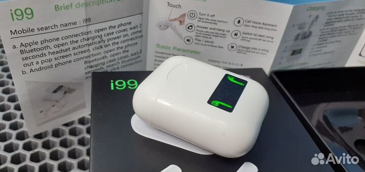 Беспроводные наушники Airpods i99 Индикатор заряда