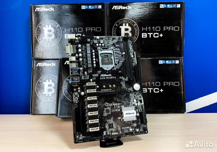 Материнская плата ASRock H110 Pro BTC+ LGA1151