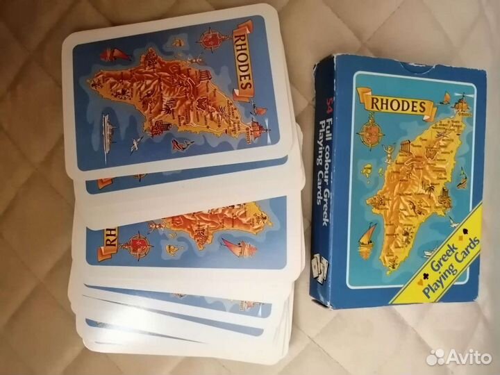 Игральные карты 54 шт Греция Родос новые