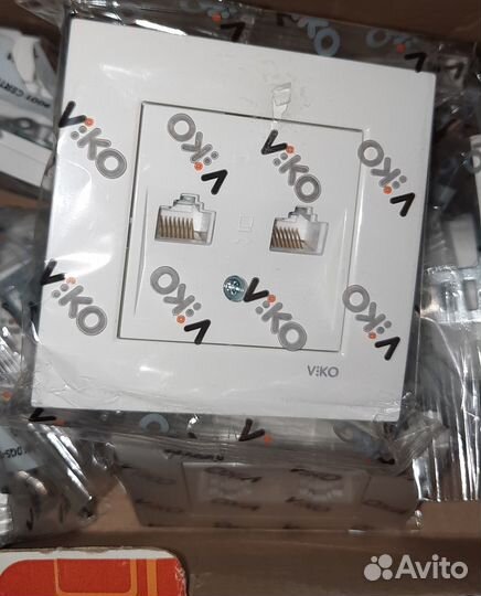 Розетка компьютерная 2XRJ45 (CAT5E)