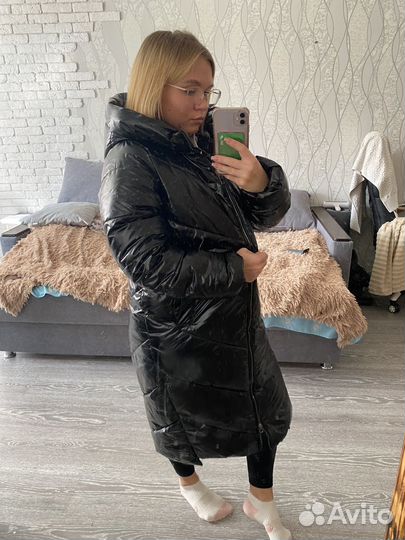 Пуховик женский 42 44 оверсайз