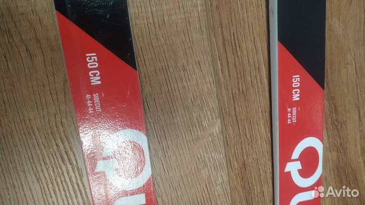 Лыжи беговые детские 150 с палками 100