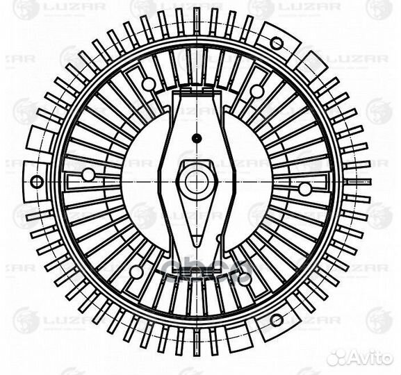 Муфта вязкост. для а/м SsangYong Actyon (05) /K