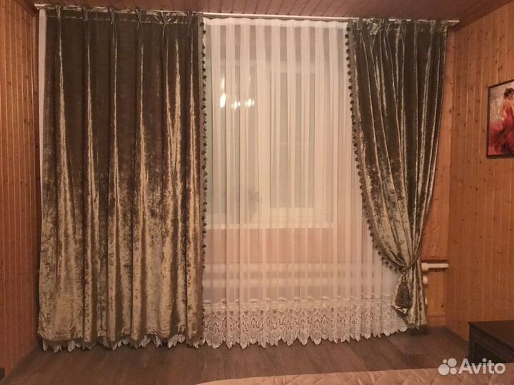 Шторы бархатные