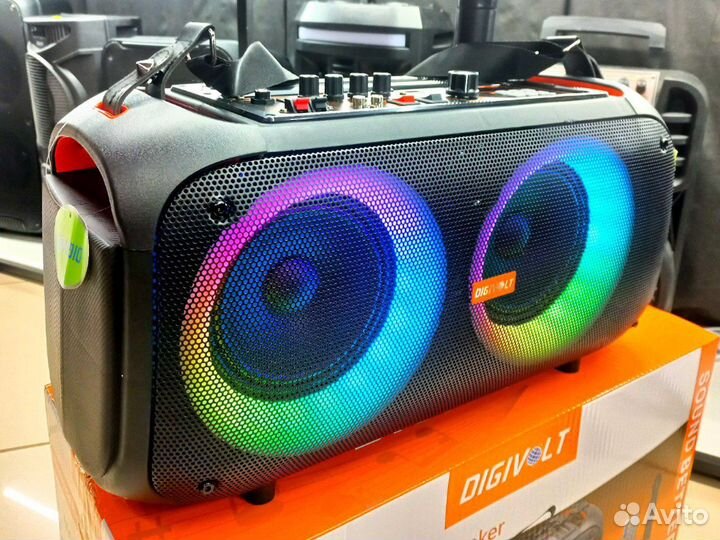Большая блютуз колонка 300ватт Digivolt 1108
