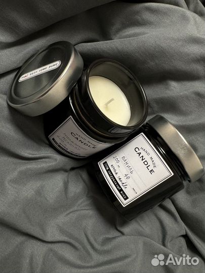 Ароматические свечи из натурального соевого воска